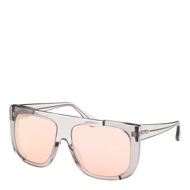 MaxMara Black Crystal Roviex Mirror Sunglasses