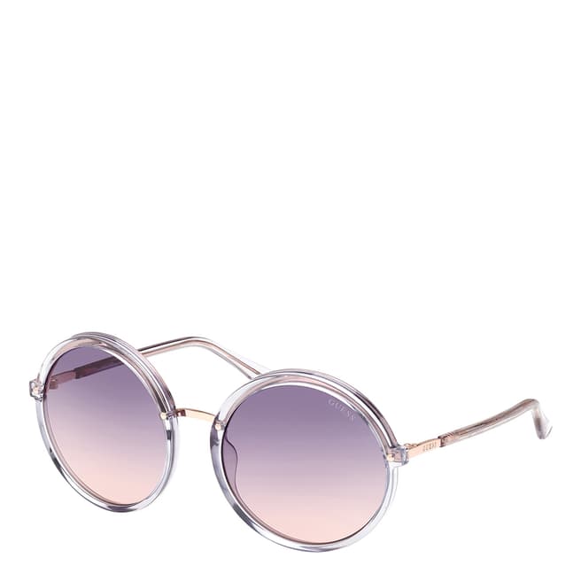 Guess Grey Gradient Or Mirror Violet Sunglasses