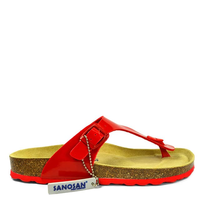 Sanosan Women's Red Geneve Sandals