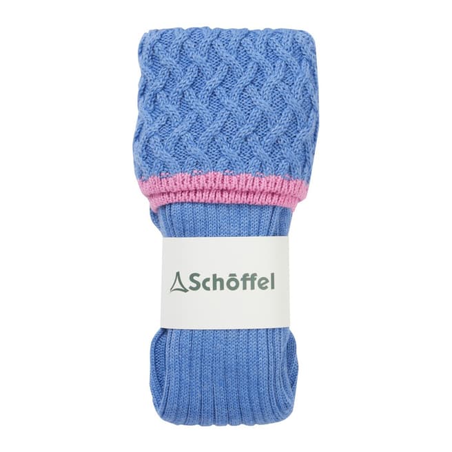 Schöffel Blue Wool Blend Teal Sock