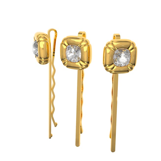 SWAROVSKI Gold Plated Swarovski Hair Pin Set