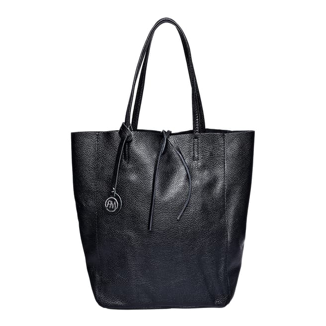 Roberta M Black Italian Leather Handbag
