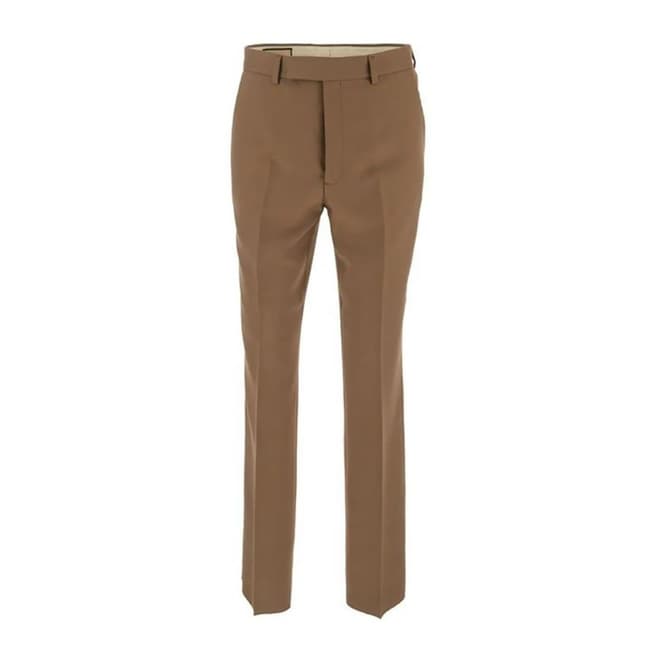 Gucci Women's Brown Straight Trousers                                