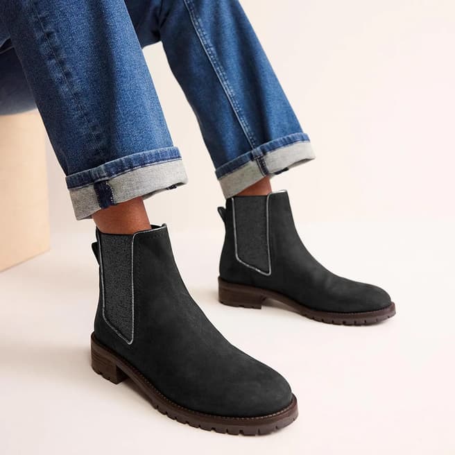 Boden Black Freya Leather Boot