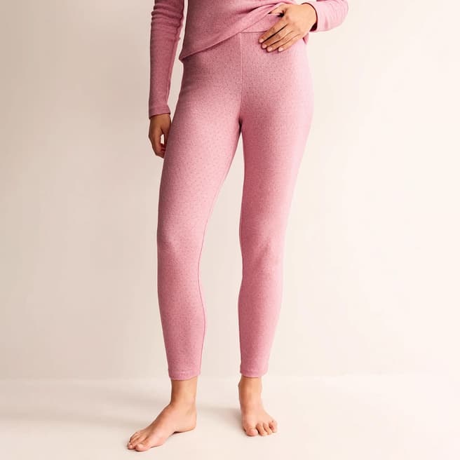 Boden Pink Cotton Pyjama Leggings