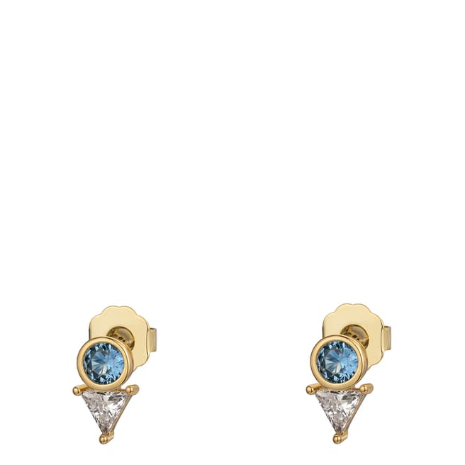 MeMe London 18K Gold Plated Serene Sapphire Earrings