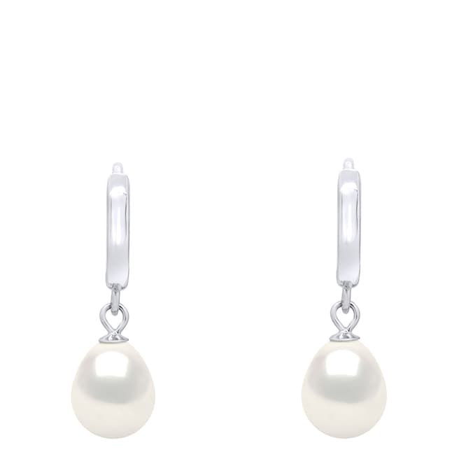 Ateliers Saint Germain Silver Freshwater Pearls Pear Hanging Earrings  8-9 mm