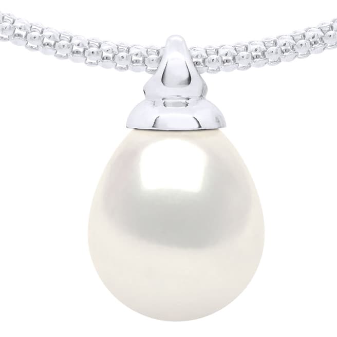 Ateliers Saint Germain White Gold Necklace with Freshwater Pearl Pear 10-11 mm