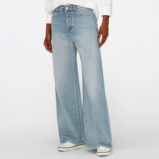 7 For All Mankind Light Blue Zoey Wide Leg Stretch Jeans