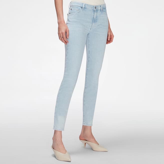 7 For All Mankind Bleach High Waisted Skinny Stretch Jeans