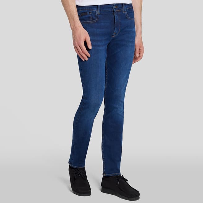 7 For All Mankind Dark Blue Special Edition Stretch Jeans