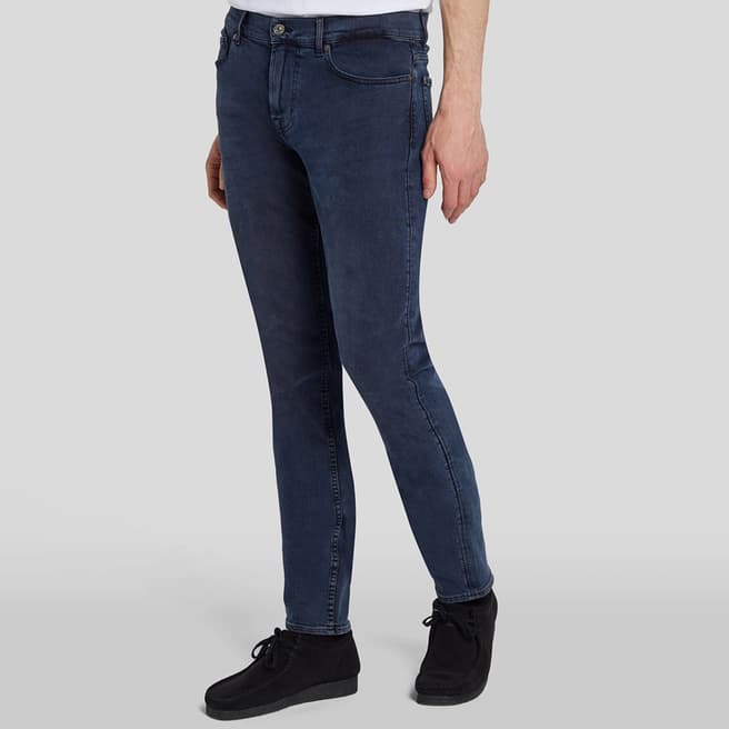 7 For All Mankind Dark Blue Stretch Jeans