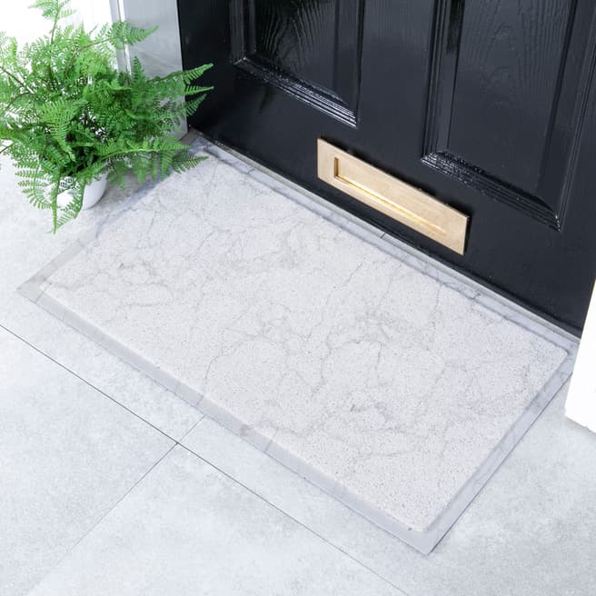 Artsy Doormats White Marble Indoor & Outdoor Doormat - 70x40cm