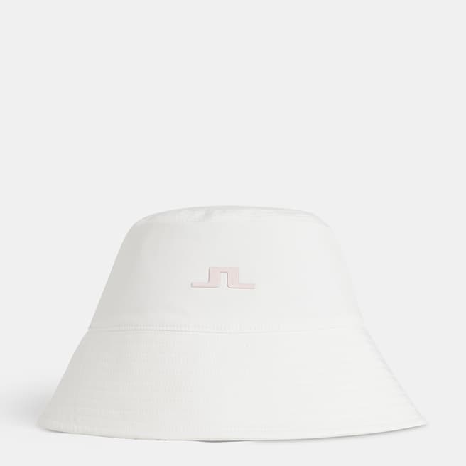 J.Lindeberg White Half Bucket Hat