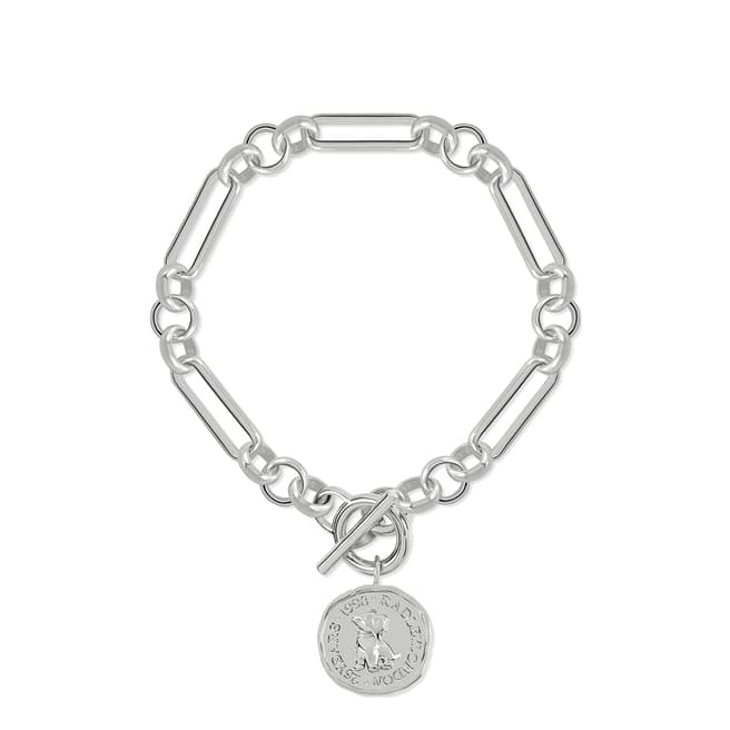 Radley Signature Penny Silver Plated Hammered Penny Bracelet
