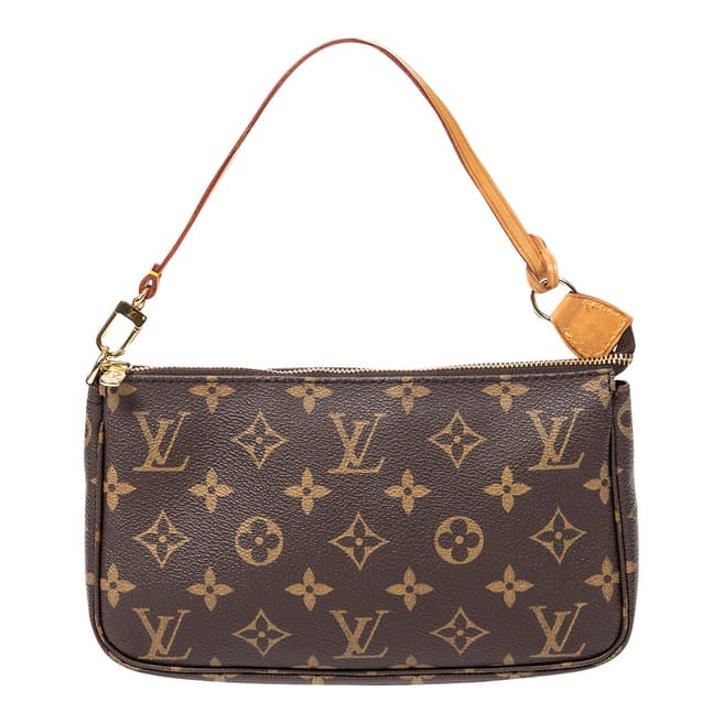Vintage Louis Vuitton Brown Accessory Pouch Handbag
