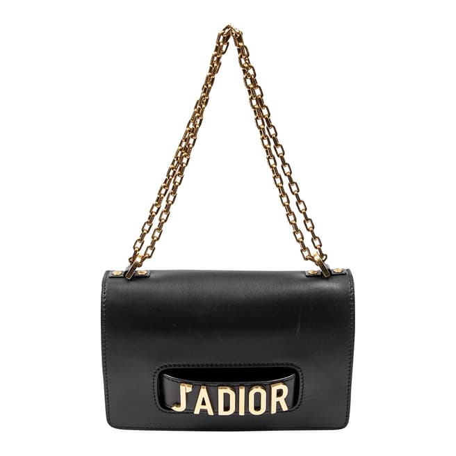 Vintage Dior Black J'Adior Chain Flap Bag Shoulder Bag