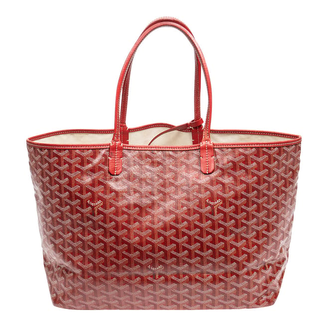 Vintage Goyard Red Saint Louis Shoulder Bag