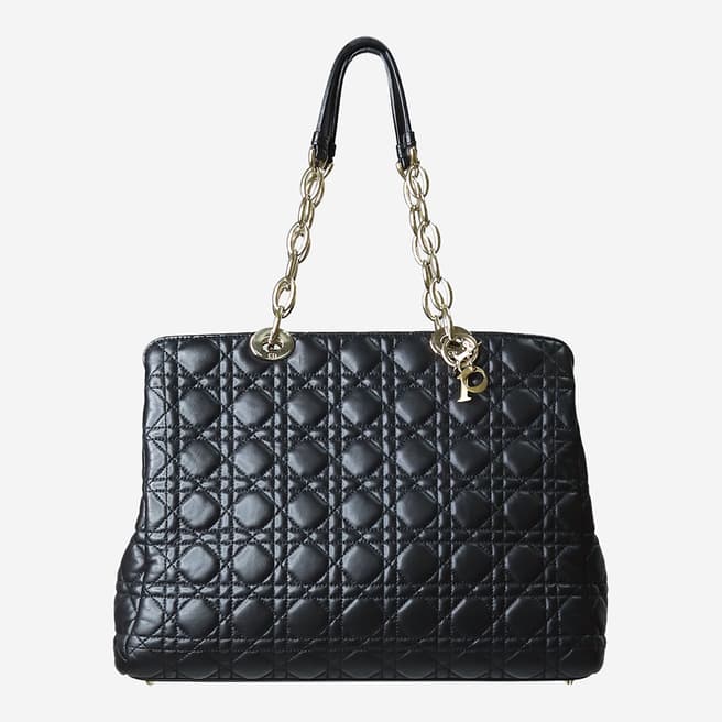 Pre-Loved Christian Dior Black Lady Dior Shoulder Bag 