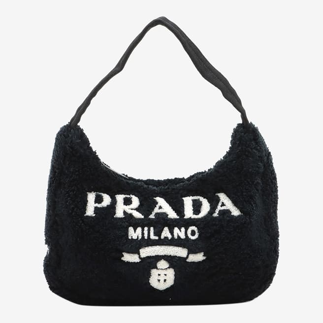 Pre-Loved Prada Black Prada Re-Edition 2000 Terry Mini Bag 