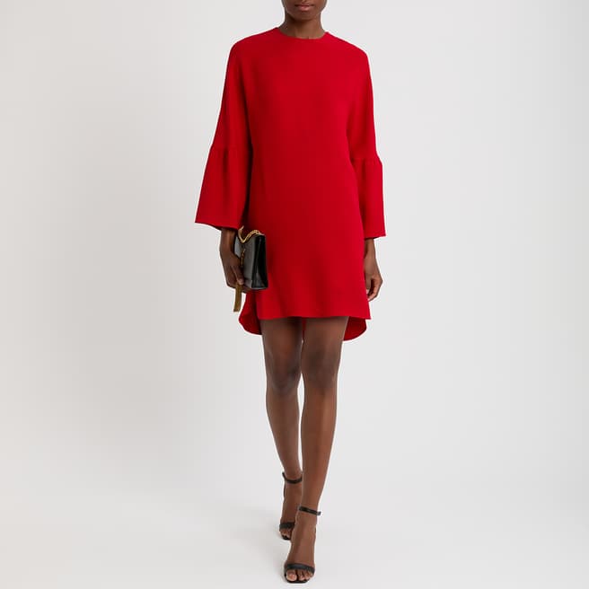 Pre-Loved Valentino Red Silk Dress UK 8