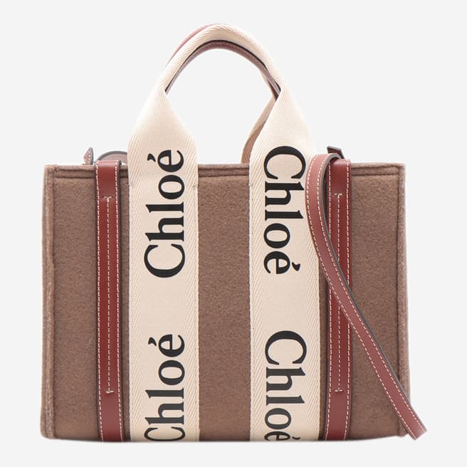 Pre-Loved Chloe Chloe Brown Small Woody Bag 