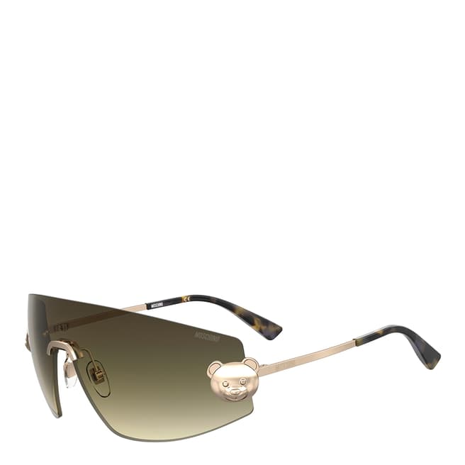 MOSCHINO Gold Mask Sunglasses 99mm