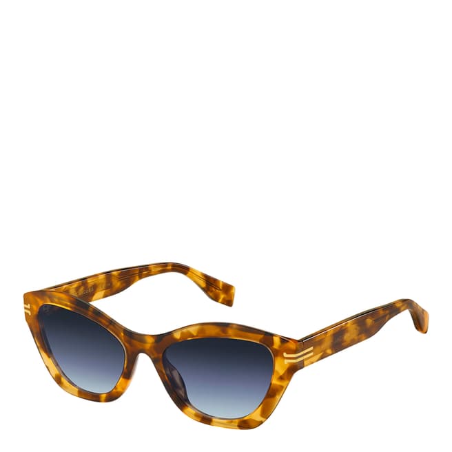Marc Jacobs Gold Rectangular Sunglasses 53mm