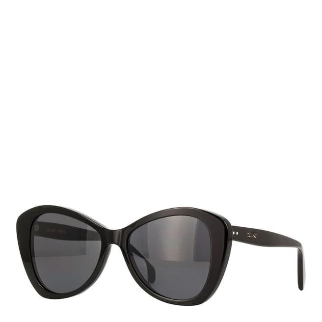 Celine Women's Shiny Black Celine Sunglasses 55mm