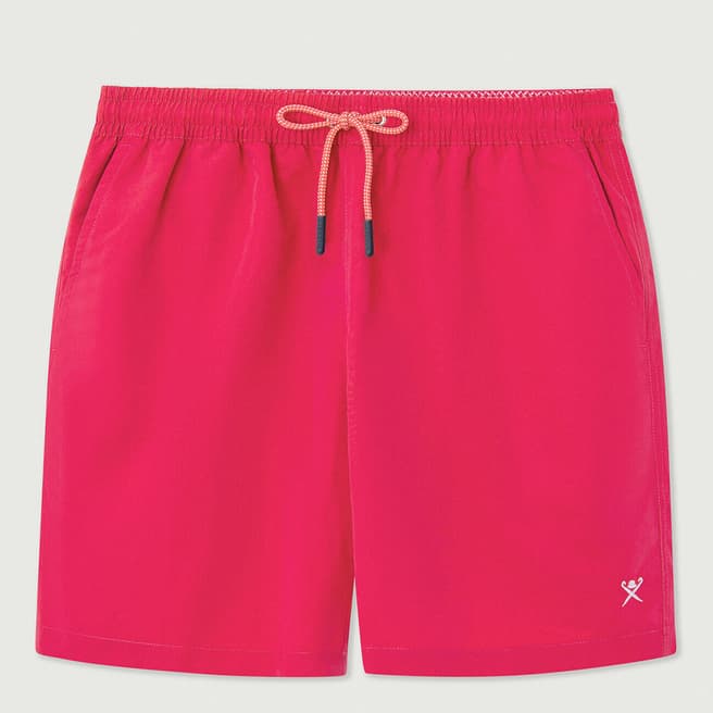 Hackett London Pink Solid Colour Swim Shorts