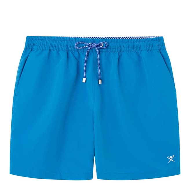 Hackett London Blue Solid Colour Swim Shorts