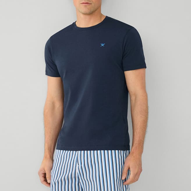 Hackett London Navy Classic Fit Cotton T-Shirt