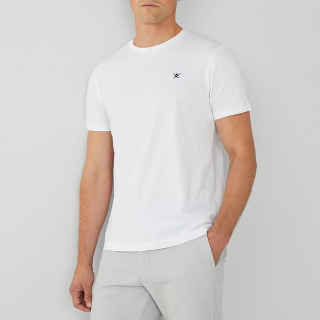 Hackett London White Classic Fit Cotton T-Shirt