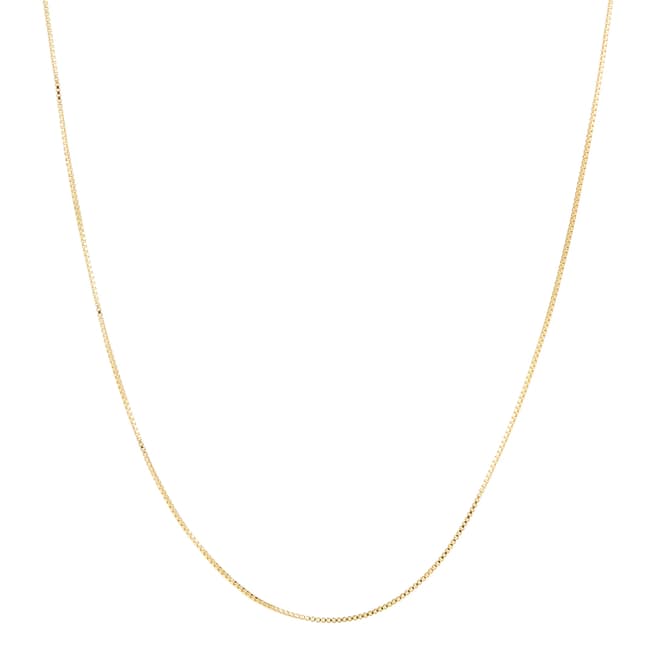 Crystal Haze Gold Box Chain Necklace
