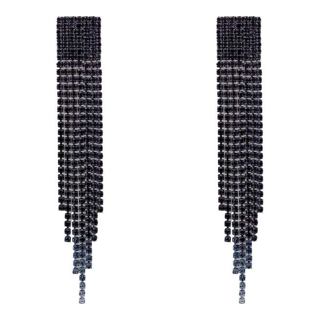Crystal Haze Black Dubai Long Earrings