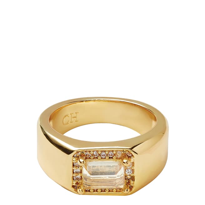Crystal Haze Gold Opal Lady Boss Ring