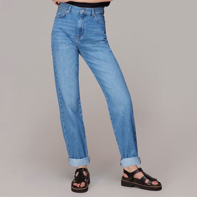 WHISTLES Blue Authentic Mom Jeans