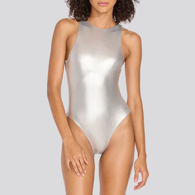 Solid & Striped Silver Kendall Swimsuit