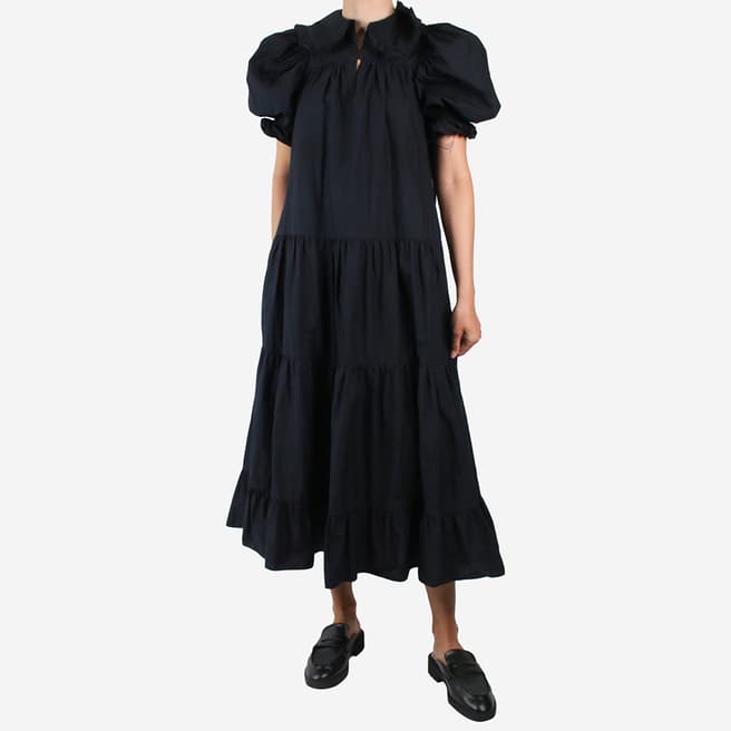 Pre-Loved Ulla Johnson Black Tiered Maxi Dress Size US 4 
