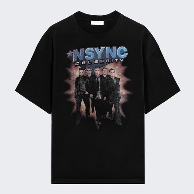 1989 Studio Black Nsync Celebrity Cotton T-Shirt