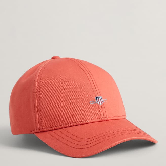 Gant Orange Unisex Shield Cotton Cap