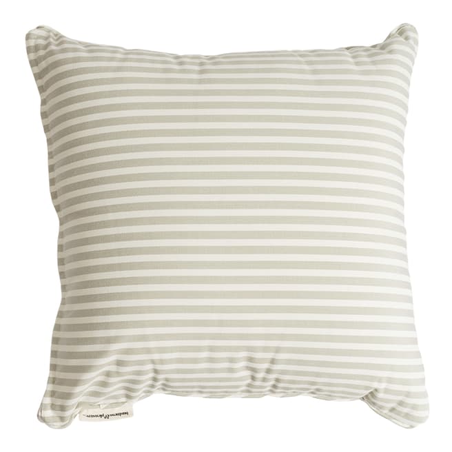 Business & Pleasure Co Small Square Throw Pillow - Laurens Sage Stripe