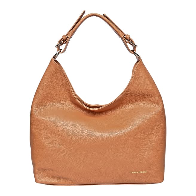 Carla Ferreri Brown Italian Leather Handbag