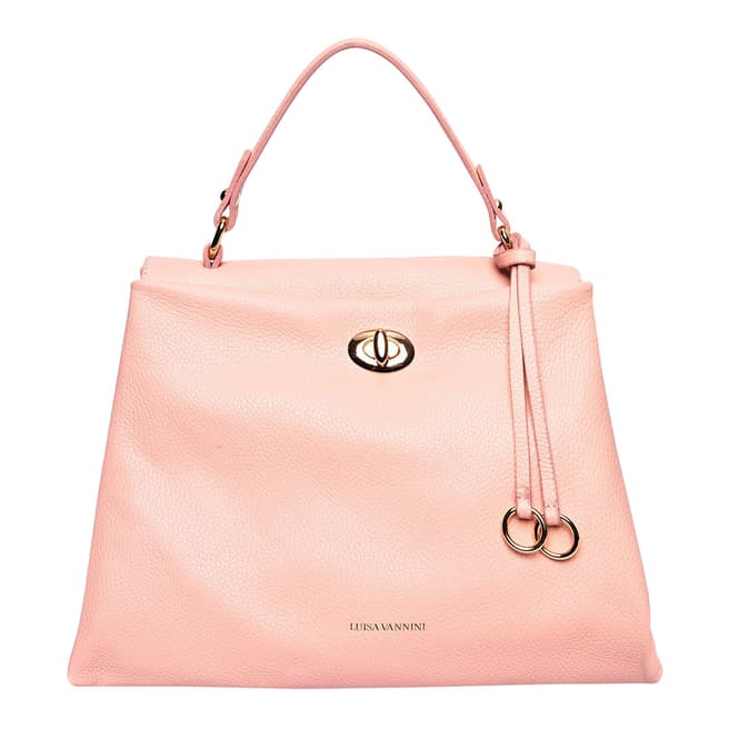 Luisa Vannini Pink Italian Leather Handbag