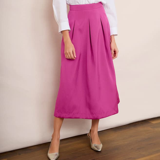 Wyse Pink Taffeta Skirt