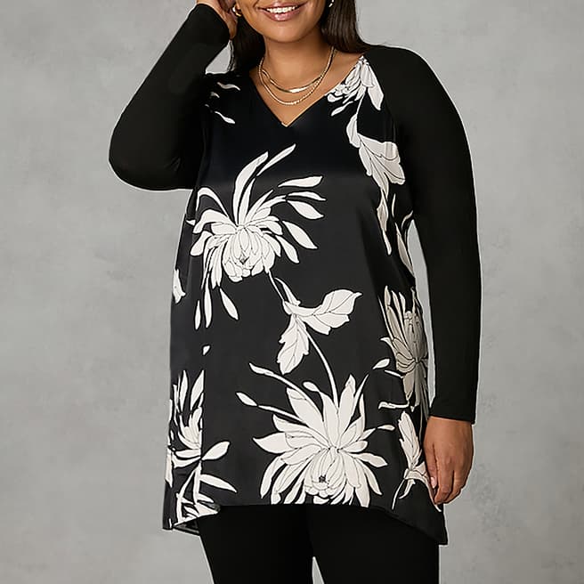 Live Unlimited Stone Floral Print Tunic