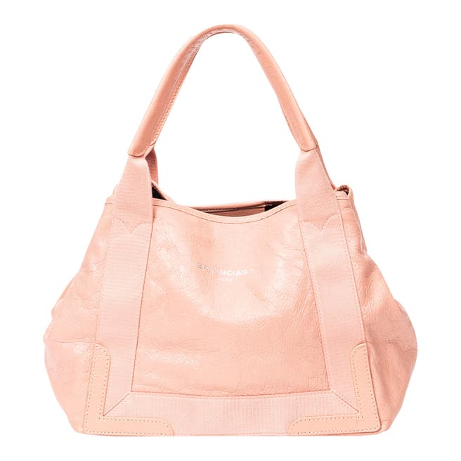 Vintage Balenciaga Pink Small Cabas Tote Shoulder Bag
