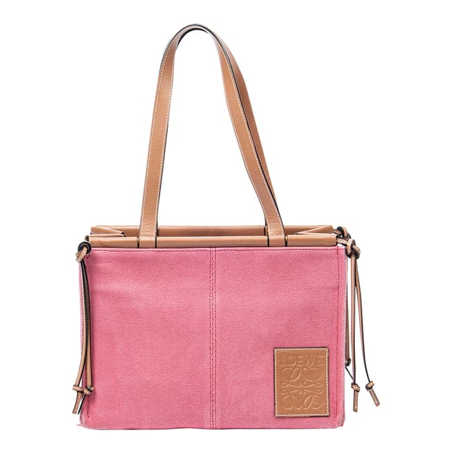 Vintage Loewe Pink Small Cushion Tote Shoulder Bag