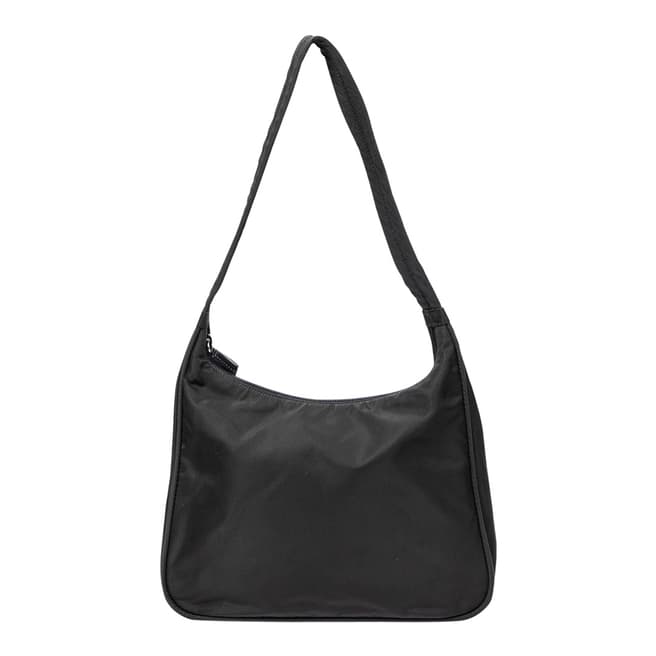 Vintage Prada Black Zip Hobo Shoulder Bag Shoulder Bag