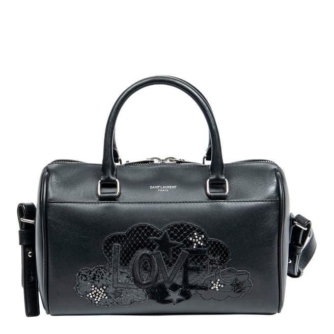 Vintage Yves Saint Laurent Black Baby Duffle Shoulder Bag